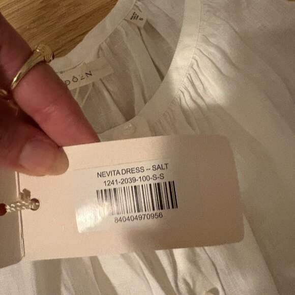 NWT Doen Nevita Linen Maxi Dress White Size S - Picture 6 of 7